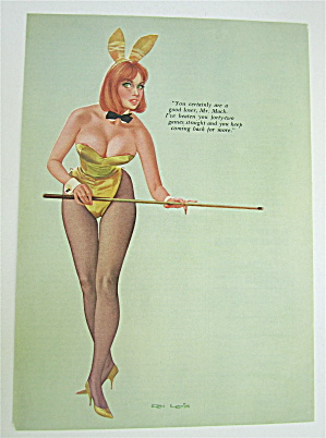 Don Lewis Pin Up Girl September 1966 Playboy Bunny