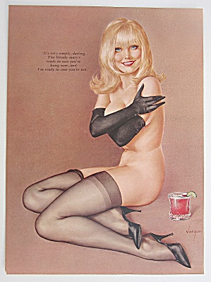 Alberto Vargas Pin Up Girl March 1967 Lady Bloody Mary
