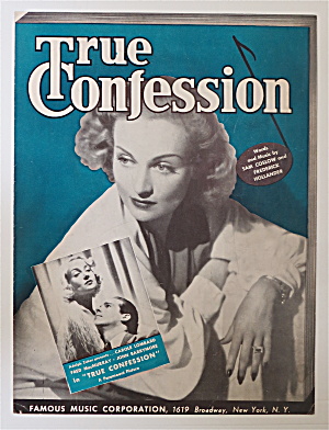 Sheet Music For 1937 True Confession
