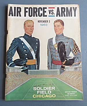 1963 Air Force Vs Army Souvenir Program Chicago