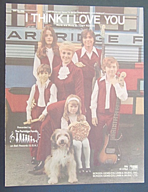 1970 I Think I Love You Sheet Music Partridge Family
