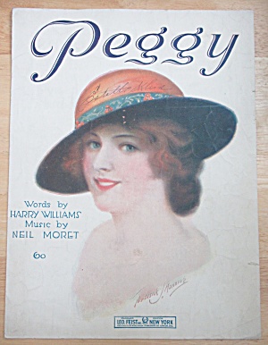 1919 Peggy Sheet Music By Williams & Moret