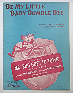 1941 Be My Little Baby Bumble Bee Sheet Music
