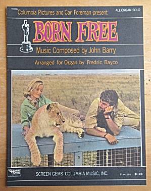 Sheet Music For 1966 Born Free