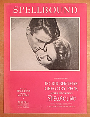 Sheet Music Spellbound 1945 Bergman & Peck
