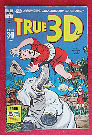 True 3d Comic December 1953 The Diver