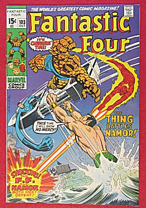 Fantastic Four Comic October 1970 At War With Atlantis