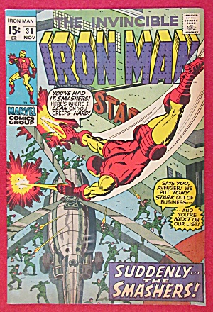 Invincible Iron Man Comic November 1970 Cause