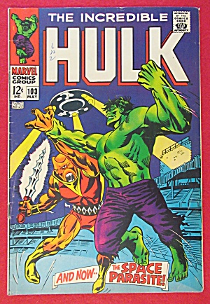Incredible Hulk Comic May 1968 Space Parasite