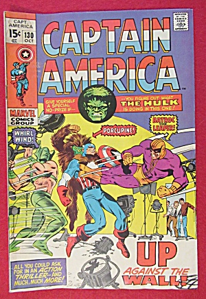 Captain America Comic October 1970 Up Against The Wall