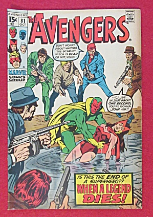 Avengers Comic October 1970 When Dies A Legend