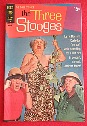Three Stooges Comic March 1971 Stooges Go Ape