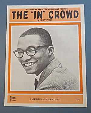 1965 The In Crowd Sheet Music Ramsey Lewis Cover
