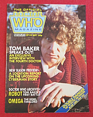 Doctor (Dr) Who Magazine September 1984 Tom Baker