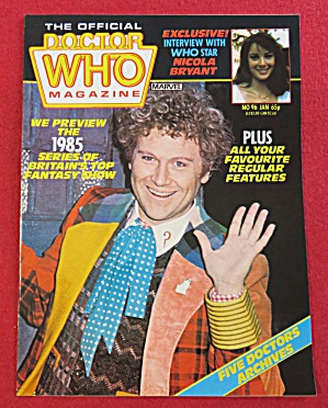 Doctor (Dr) Who Magazine January 1985 Nicola Bryant
