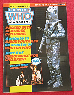 Doctor (Dr) Who Magazine March 1985 David Whitaker