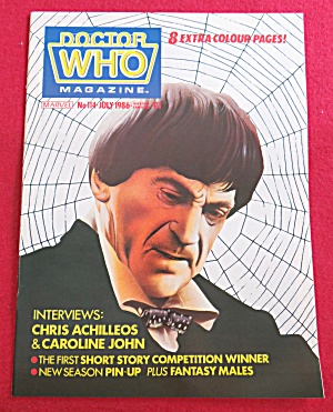 Doctor (Dr) Who Magazine July 1986 Chris Achilleos