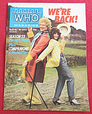 Doctor (Dr) Who Magazine October 1986 We're Back
