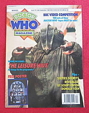 Doctor (Dr) Who Magazine September 30, 1992