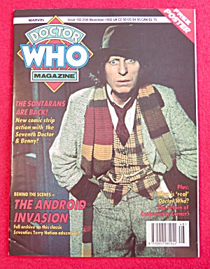 Doctor (Dr) Who Magazine November 25, 1992