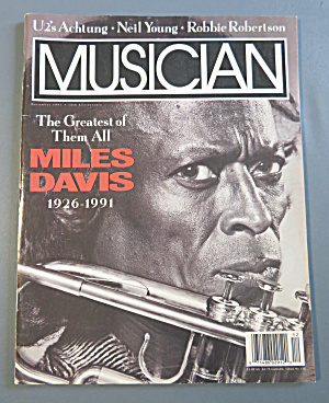 Musician Magazine December 1991 Miles Davis