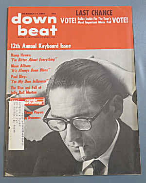 Downbeat Magazine October 17, 1968 Hamp Hawes