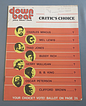 Downbeat Magazine August 17, 1972 Critic's Choice