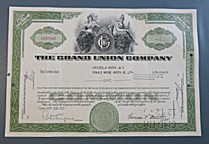 1950 The Grand Union Company Stock Certificate
