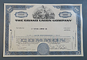 1965 The Grand Union Company Stock Certificate