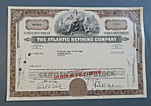 1966 The Atlantic Refining Company Stock Certificate