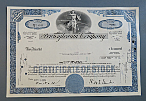 1970 Pennsylvania Company Stock Certificate