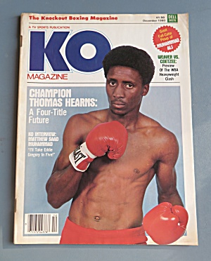 Ko Magazine December 1980 Thomas Hearns