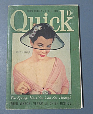 Quick Magazine February 11, 1952 Fred Vinson