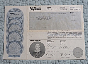 1990 Bell Atlantic Corporation Stock Certificate