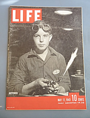 Life Magazine May 17, 1943 Boypower