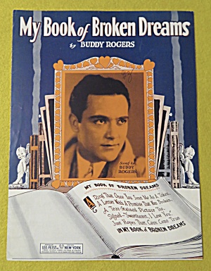 1929 My Book Of Broken Dreams Sheet Music