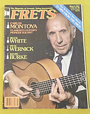 Frets Magazine March 1981 Carlos Montoya