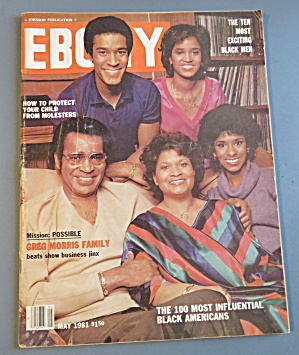 Ebony Magazine-may 1981-greg Morris Family