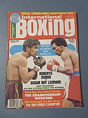 International Boxing Magazine August 1980 Duran/leonard
