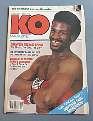 Ko (Knock Out) Magazine December 1981 Michael Spinks