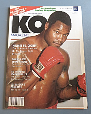 Ko (Knock Out) Magazine April 1982 Holmes Vs Cooney