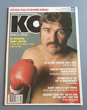 Ko (Knock Out) Magazine February 1983 Gerrie Coetzee