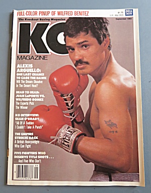 Ko (Knock Out) Magazine September 1983 Alexis Arguello
