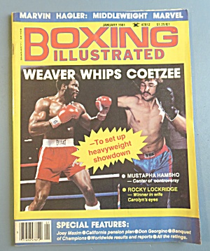 Boxing Illustrated Magazine January 1981 Weaver/coetzee