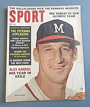 Sport Magazine May 1964 Alex Karras & Sandy Koufax