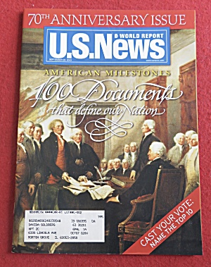 U.s. News & World Report Magazine September 22, 2003