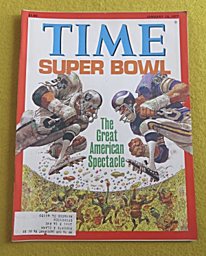 Time Magazine January 10, 1977 Super Bowl