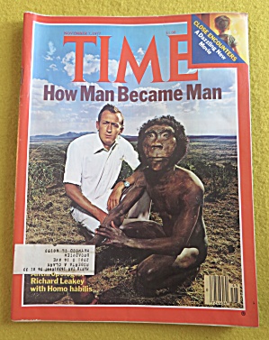 Time Magazine November 7, 1977 How Man Became Man