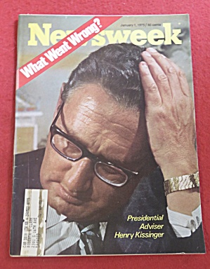 Newsweek Magazine January 1, 1973 Henry Kissinger