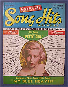 Song Hits Magazine - Dec 1950 - Gloria De Haven Cover